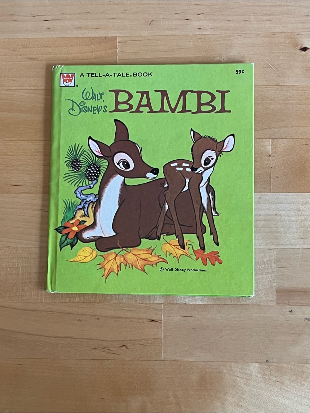 Vintage Walt Disney's Bambi Whitman Tell-A-Tale book, 1972 Hardcover